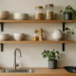 Mensole sospese in cucina: perché sono la soluzione salvaspazio che cambia tutto