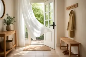 Come arredare l’ingresso per favorire la circolazione dell’aria? L’accorgimento che migliora anche l’estetica