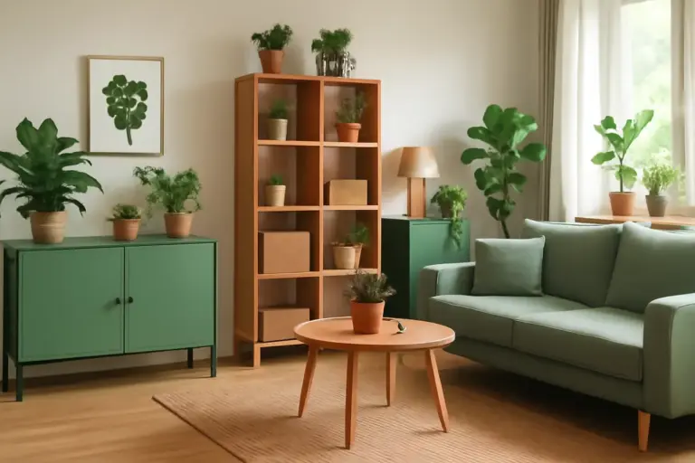 Come organizzare la zona living con mobili green: soluzioni che regalano spazio e riducono spese