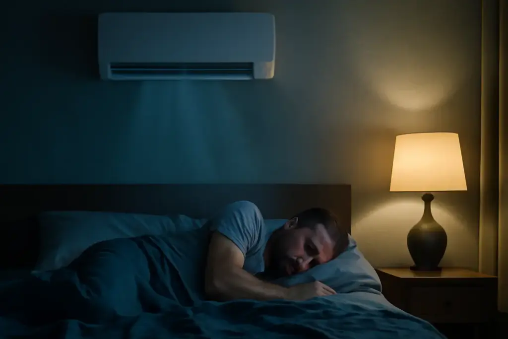 Posso lasciare acceso il climatizzatore anche di notte? I pro e contro che spesso non vengono considerati