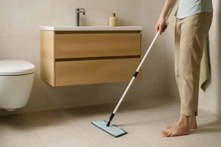 Mobili sospesi in bagno: il beneficio nascosto per una pulizia facile e ambienti meno umidi