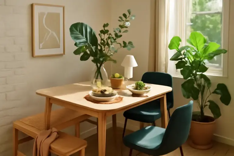 Come personalizzare una zona pranzo compatta senza rinunciare al fresco? La disposizione efficace alla portata di tutti